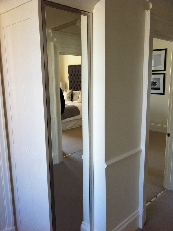 Full-length wardrobe mirror fitted in Streatham Hill home