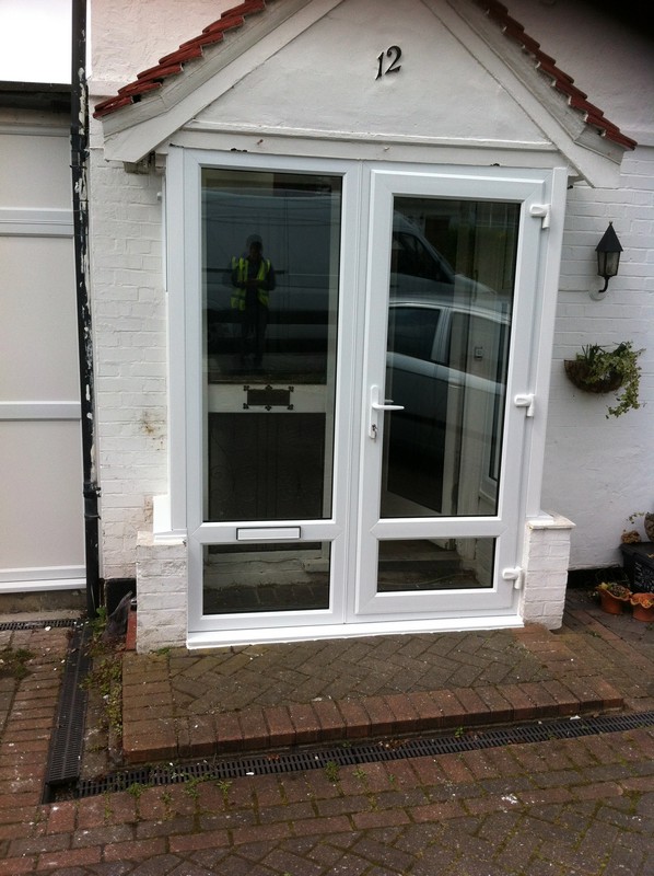 uPVC French doors fitted as front entrance in Streatham Hill